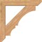 Ekena Millwork Balboa Slat Smooth Bracket w/ Offset Brace, Western Red Cedar, 7 1/2"W x 44"D x 44"H BKT0806X44X44BOA06SWR - alternate 4